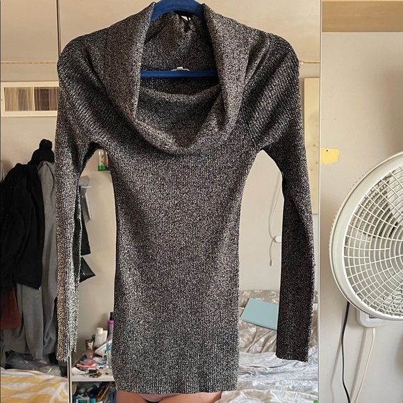 Candie's Metallic Cowl Neck Sweater - Picture 3 of 5